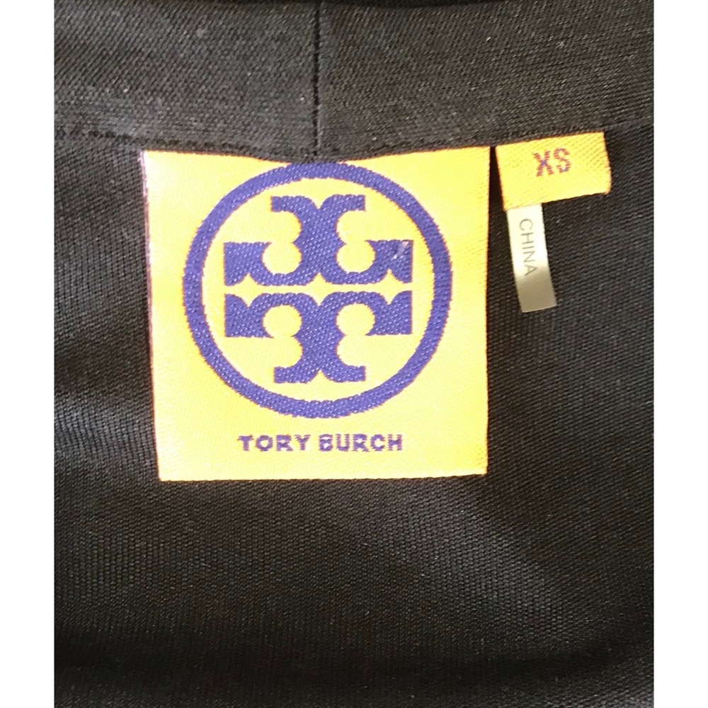 Tory Burch Black Silk Long Sleeve Dress - Picture 4 of 5